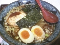 「魚豚ラーメン+味玉」@屯ちん SUNAMO店の写真