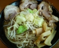 「チャーシュー麺（3枚） 大盛」@創作らーめん 小川流 二本松店の写真