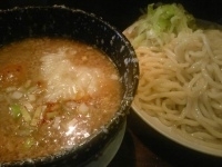 「特我流つけ麺大盛り+野菜」@麺 池谷精肉店の写真