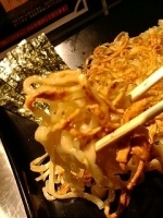 「焼きもりめん伊勢海老の滴（麺少なめで焼き海苔）+生ビール」@四代目 けいすけの写真