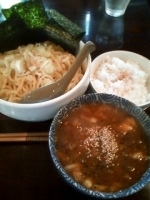 「カレーつけ麺大盛 2辛 （ライス付き）」@スープカレーのハンジローの写真