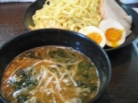 「つけ麺（大盛り）+味玉（サービス）」@海と大地のらあめん ひろやの写真