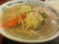 「野菜たっぷりタンメン+ライス」@日高屋 門前仲町支店の写真