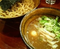 「あじ玉・肉入りつけ麺 大盛り」@麺屋 えん寺の写真