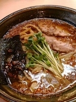 「焦がし醤油太麺」@あぢとみ食堂の写真