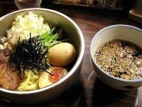 「つけ麺甘露仕立て（味付け玉子+ねぎトッピング）」@AFURI 恵比寿の写真