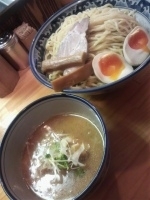 「つけ麺（大盛）+全部増し」@らあめん波華の写真