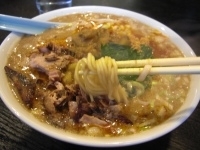 「カレー坦々麺750円+切り落としチャーシュー50円」@桃天花の写真