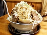 「◎背脂醤油大盛り+豚増し+もやし¥1100」@らーめん 飛雄馬 長岡大山店の写真