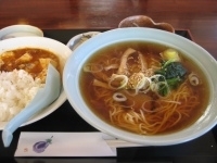 「マーボ丼&ラーメン ￥840」@福山楼の写真