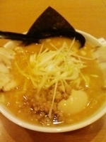 「伊勢海老味噌味玉ラーメン950円」@元祖一条流 がんこラーメン ラーメン国技館の写真