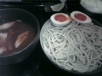 「辛つけ麺&味玉&小ライス」@中華そば ことぶきやの写真