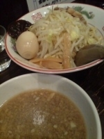 「つけらーめん（温,800円）+味玉（100円）」@らーめん るどるふの写真