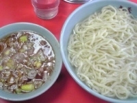 「つけそば中盛あったかい麺（800円）」@丸長 目白店の写真