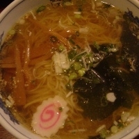 「塩ラーメン 600円（インターネット割り引きクーポン券…手打麺-」@湯本ハイカラ中華 日清亭 本店の写真
