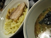 「つけめん（太麺）あつもり」@美味食間 くわ田の写真