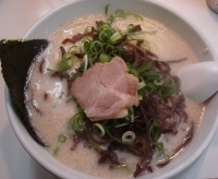 「きくらげラーメン+替玉」@博多天神 新橋2号店の写真