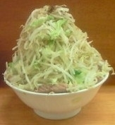 「小ぶた（野菜増し増し、にんにく、辛め）」@ラーメン二郎 立川店の写真