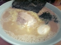 「らーめん&味玉」@横浜ラーメン とんこつ家 鹿島店の写真