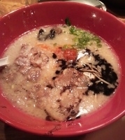 「赤丸かさね味（バリカタ）+肉入り+塩玉子+替え玉（ハリガネ）」@博多一風堂 上野広小路店の写真