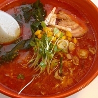 「三番雷ラーメン(アイスクリーム付き) ¥900」@上州ラーメン 風っ子大将の写真