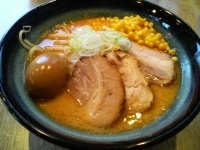 「味噌半ちゃーしゅー麺+味玉」@しょうゆのおがわや 橋本店の写真