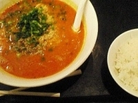 「坦々麺ライス付き(770円)・辛め(無料)」@インペリアルトレジャー・ヌードルズの写真