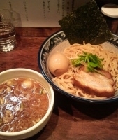 「つけ麺（並）あつもり+味玉」@中華そば 旋の写真