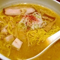 「札幌味噌ら～めん （850円）+北海道手作りぷりん （300円）」@麺仙 葵賀佐の写真