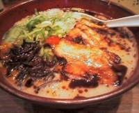 「黒風肉多め（￥997）+替え玉（クーポン無料）」@麺工房 風の杜の写真