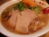 「こくしょうゆラーメン（大盛り）」@芦屋らーめん 庵 支店の写真