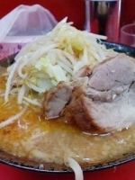 「味噌ラーメン（ニンニク）750円」@ラーメン二郎 松戸駅前店の写真