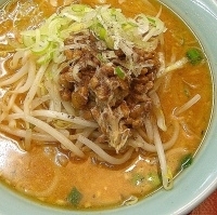 「味噌納豆ラーメン￥710」@くるまやラーメン 伊勢崎店の写真
