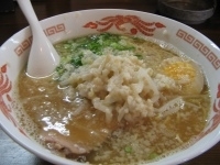 「呉ちゃんらぁめん+おっかけ麺（無料）×1」@麺道楽 甲屋の写真