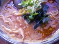 「火吹らーめん（太麺） + バター」@味噌一 常盤台店の写真