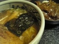 「あっさり中華そば630円+カレー丼290円」@美味食間 くわ田の写真
