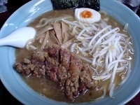 「駿麺（パーコー麺）（750円）+大盛り（100円）」@自家製創作麺屋   駿の写真