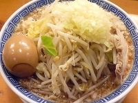 「ラーメンかつお（味付玉子トッピング）」@山勝角ふじ 新松戸店の写真