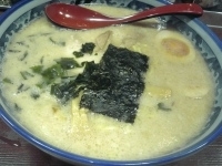 「小名浜豚骨らーめん&味玉&餃子」@小名浜豚骨 久の屋の写真