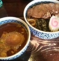 「辛つけ麺+チャーシュー+味玉」@中華そば 螢の写真