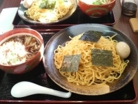 「醤油つけ麺（大盛）+味玉」@麺や 一香。の写真