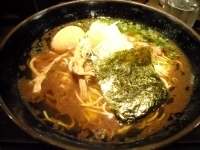 「濃厚魚出汁（直火チャーシュー）+味玉」@喜元門 本店の写真