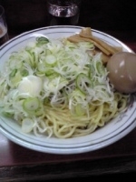 「油そば（大）+ネギ+味付玉子」@珍々亭の写真