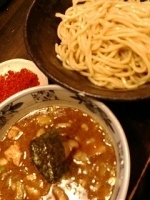 「辛つけ麺+半肉盛り」@狼煙 〜NOROSHI〜の写真