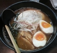 「ひろや らあめん+味玉(元気玉)+一口餃子」@海と大地のらあめん ひろやの写真