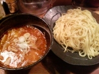 「辛みそつけ麺@中盛り」@つけ麺屋 やすべえ 渋谷店の写真