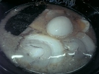 「げんこつ嵐らーめん&味玉」@らあめん花月嵐 いわき湯本店の写真