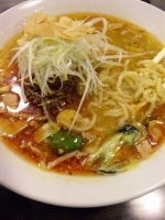 「味噌ラーメン（ニンニク+辛い） 750円+50円+50円=850」@らあめん わかばの写真