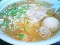 「塩ラーメン+味玉（￥650+￥100）」@支那そば一麺 下広岡店の写真