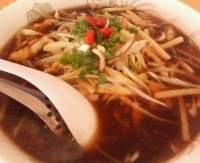 「健康黒酢ラーメン840円（ぱどクーポンにて10%引き756円）」@中国家庭料理 福満堂の写真